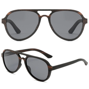 aviator wooden sunglasses
