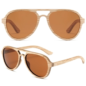 aviator wooden sunglasses wholesale