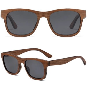 Wayfarer wooden sunglasses