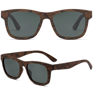 Wayfarer wooden sunglasses